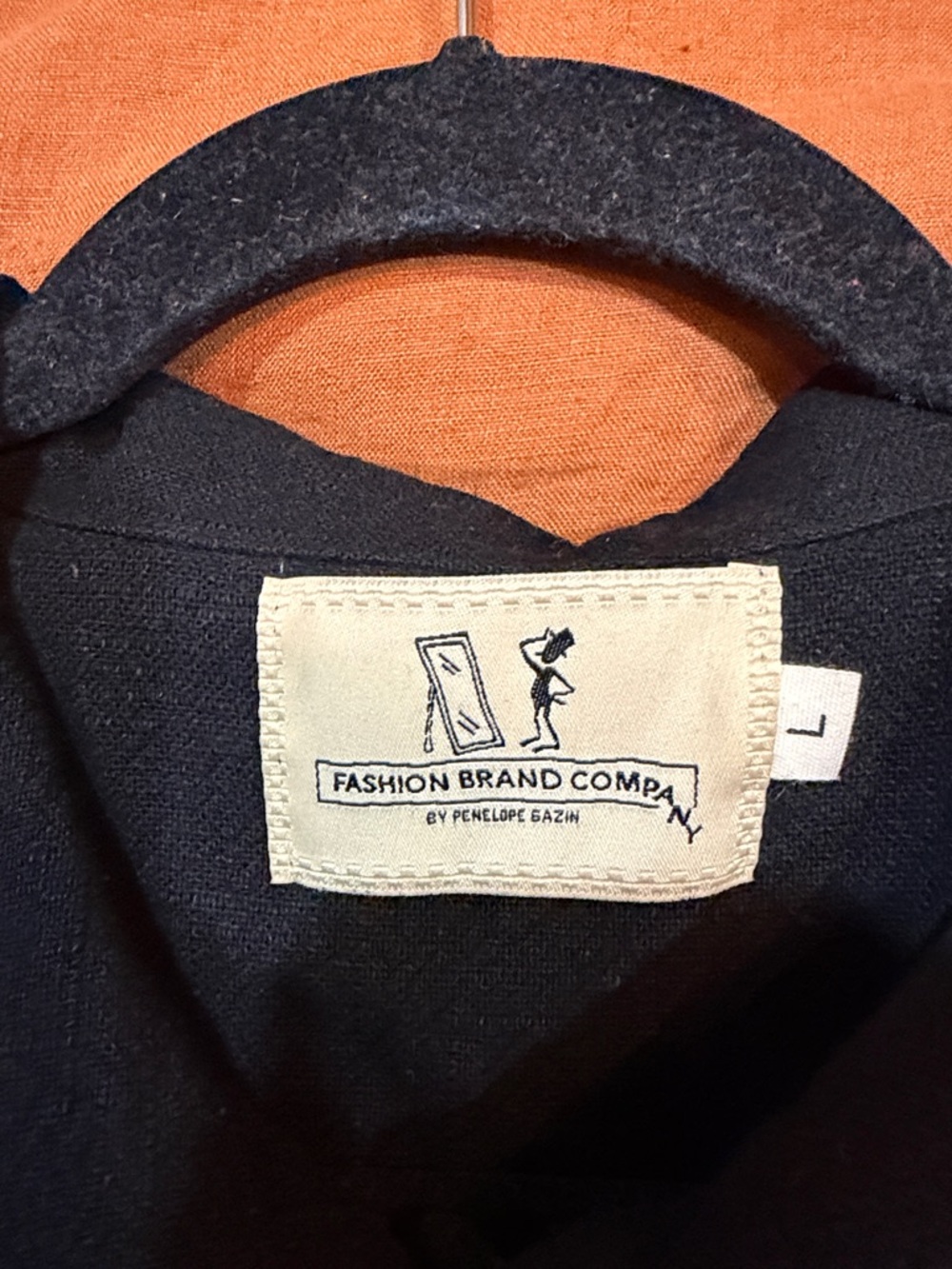 Linen Pammy Fringe Blouse in Black - Picture 5 of 7